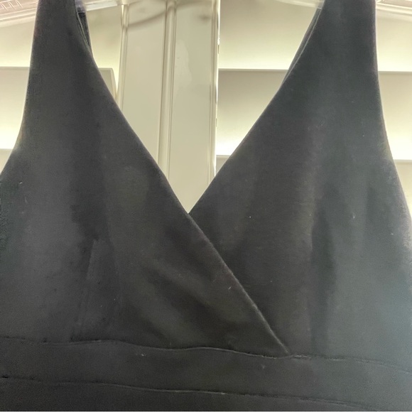 Express Black Bodycon Mini Dress V-Neck Sleeveless - Picture 3 of 5